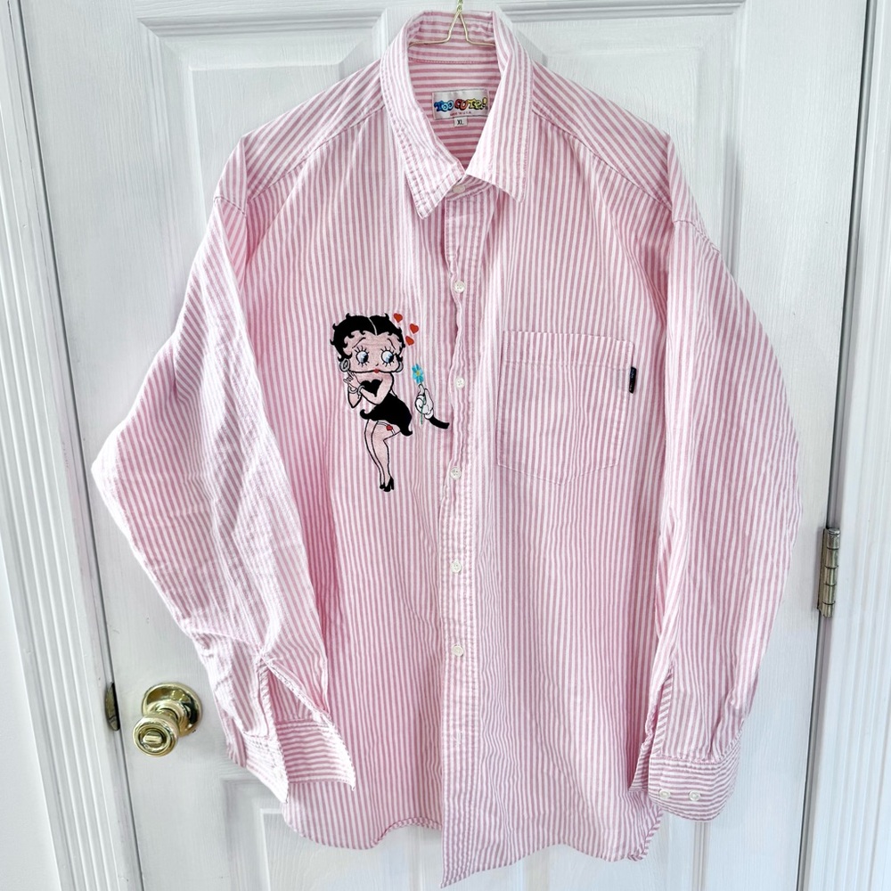 Vintage RARE “TOO CUTE” Betty Boop button down - Womens XL